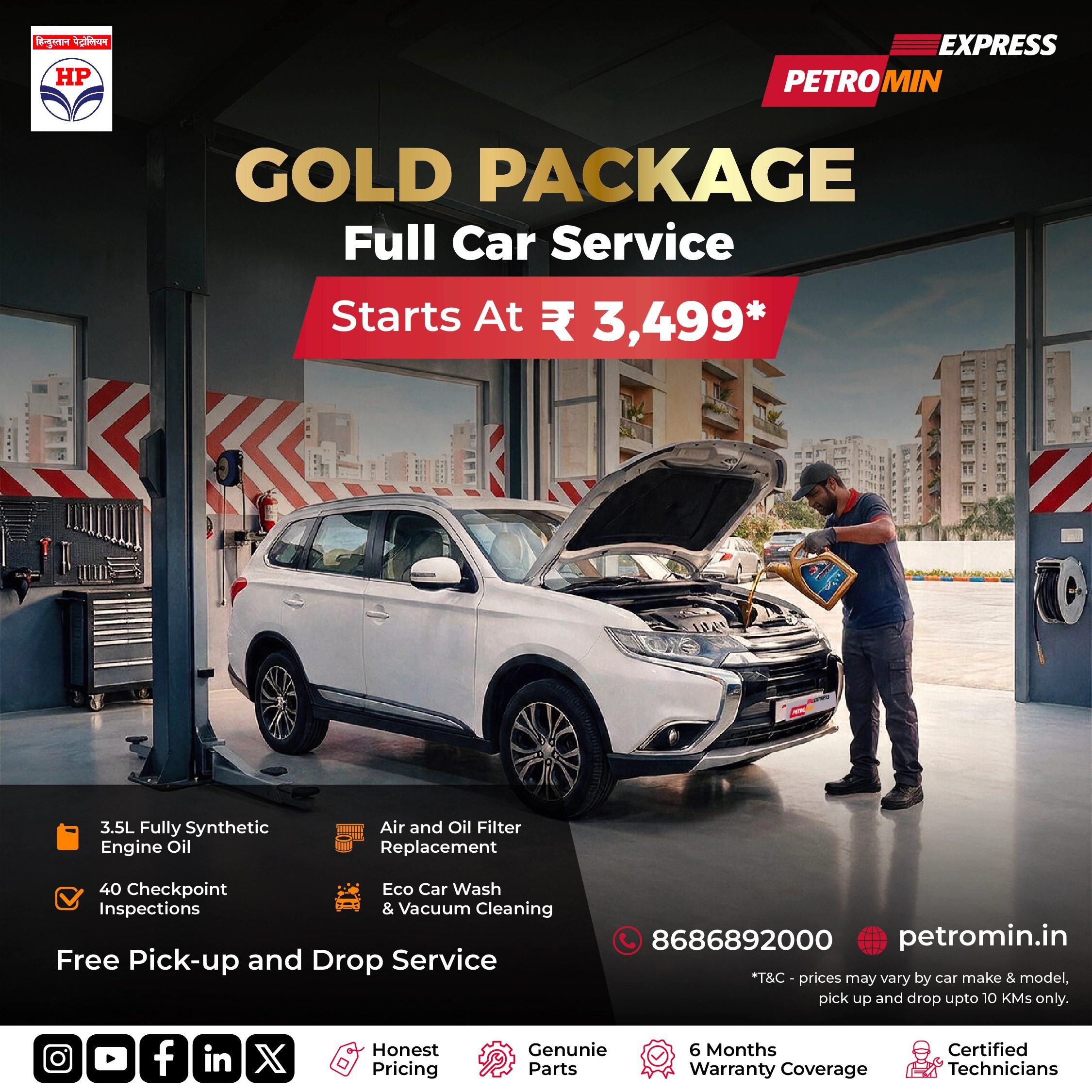 Full Car Service Offer Banner - Gold Package