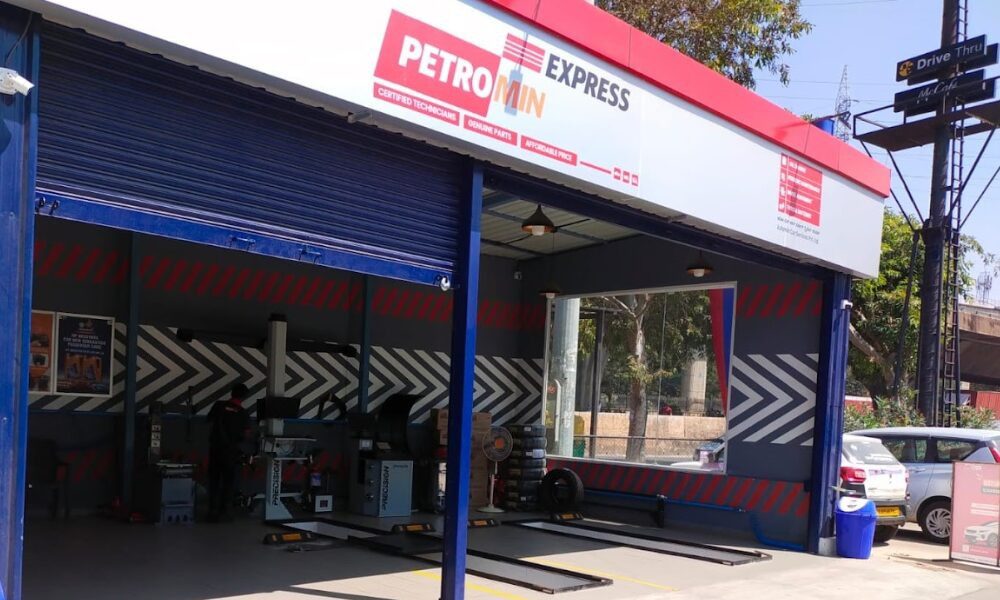 An outdoor view of Petromin Express's service centre.
