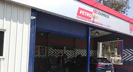 An overview of a service facility belonging to Petromin Express.