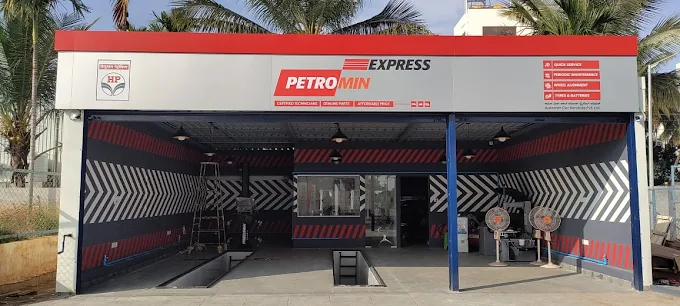 An overview of a service centre belonging to Petromin Express in Ullalu Bangalore.