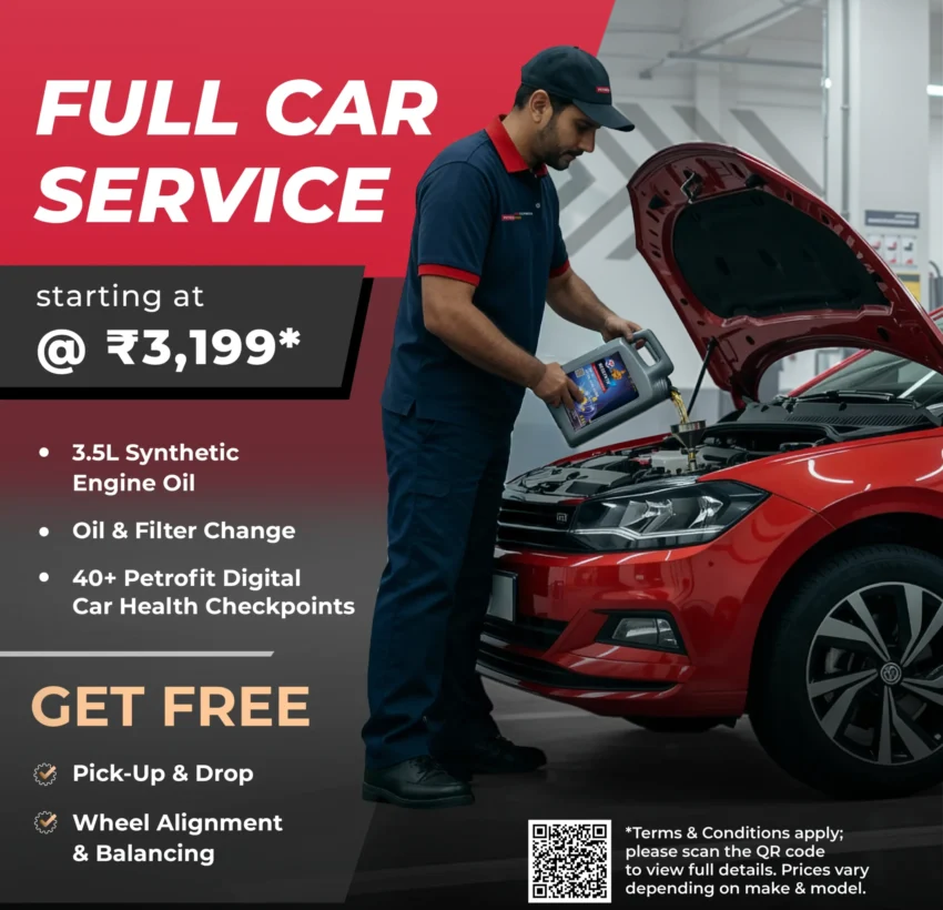 Full Car Service at Rs. 3199 at Petromin